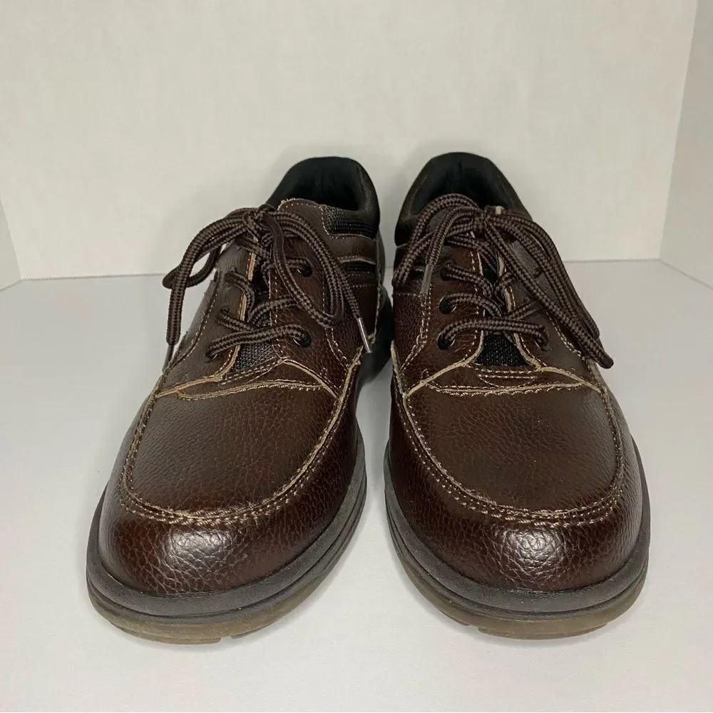 Earth Spirit Brown Leather Dennis Lace Up Oxford Slip On Arch Support 9 Wide